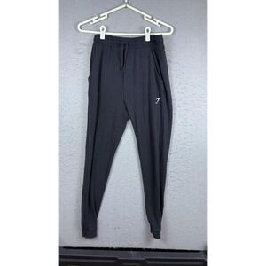 Gymshark Pants Mens Medium Black‎ Joggers Sweatpants Cuffed Athletic Workout